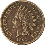 1860 Indian Cent - Pointed Bust