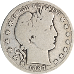 1897-S Barber Half Dollar