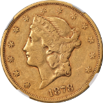 1878-CC Liberty Gold $20 NGC VF Details Key Date Decent Eye Appeal Nice Strike