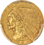 1914-D Indian Gold $2.50 PCGS MS61 Nice Eye Appeal Strong Strike