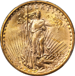 1922-P Saint-Gaudens Gold $20 PCGS MS64 Superb Eye Appeal Strong Strike