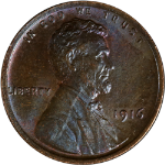 1916-P Lincoln Cent - Color