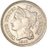1866 Three (3) Cent Nickel