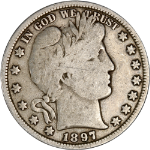 1897-P Barber Half Dollar