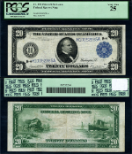 FR. 995 $20 1914 Federal Reserve Note St. Louis PCGS VF25