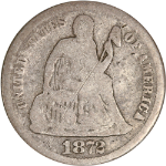 1872-P Seated Liberty Dime