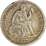 1877-P Seated Liberty Dime