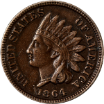 1864CN Indian Cent