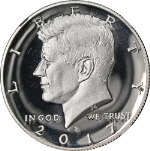 2017-S Silver Proof Kennedy Half Dollar NGC PF70 Ultra Cameo Early Releases