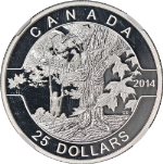 2014 Canada Silver $25 Under the Maple Tree NGC PF70 Ultra Cameo Early Releases