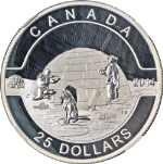 2014 Canada Silver $25 Igloo NGC PF70 Ultra Cameo Early Releases