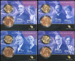 2014 Presidential Dollar &amp; First Spouse Medal Sets - Sealed OGP - 4pc Bulk Lot