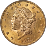 1901-P Liberty Gold $20 PCGS MS63 Nice Eye Appeal Strong Strike