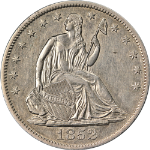 1852-O Seated Half Dollar Choice AU/BU Details Key Date Great Eye Appeal