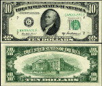 FR. 2012 G $10 1950-B Federal Reserve Note Chicago G-F Block Choice CU+