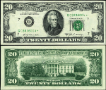 FR. 2068 G* $20 1969-A Federal Reserve Note Chicago G-* Block AU Star