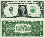 FR. 1900 C* $1 1963 Federal Reserve Note Philadelphia C-* Block Gem CU Star
