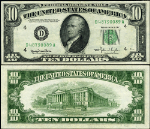 FR. 2010 D $10 1950 Federal Reserve Note Cleveland D-A Block Narrow AU