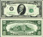 FR. 2016 G $10 1963 Federal Reserve Note Chicago G-A Block Gem CU