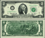 FR. 1935 C* $2 1976 Federal Reserve Note Philadelphia C-* Block Choice CU+ Star