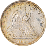 1840-P Seated Half Dollar