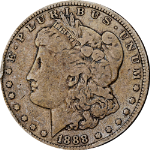 1888-O Morgan Silver Dollar - VAM 4 Hot Lips