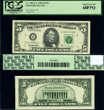FR. 1985 G* $5 1995 Federal Reserve Note G-* Block Superb Gem PCGS CU68 PPQ Star
