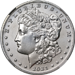 2021-O Morgan Silver Dollar &#39;O&#39; Privy Mark NGC MS70 100th Anniversary STOCK