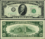 FR. 2014 G* $10 1950-D Federal Reserve Note Cleveland G-* Block XF+ Star