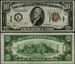 FR. 2303 $10 1934-A Hawaii Note L-B Block VF