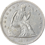 1872-P Seated Liberty Dollar Nice AU Details Nice Eye Appeal Nice Strike