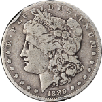 1889-CC Morgan Silver Dollar VG Details Key Date