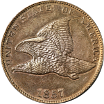 1857 Flying Eagle Cent Nice BU Great eye Appeal Nice Strike
