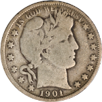 1901-P Barber Half Dollar