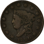 1820 Large Cent - Small Date