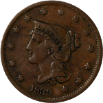 1839 Large Cent - Type of 1840 - Choice+