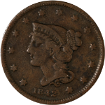 1842 Large Cent - Small Date - Choice