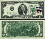 FR. 1935 D* $2 1976 Federal Reserve Note Cleveland D-* Block AU Star