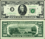 FR. 2067 C* $20 1969 Federal Reserve Note Philadelphia C-* Block XF Star