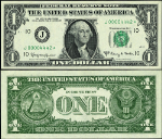 FR. 1901 J* $1 1963-A Federal Reserve Note J00004442* Gem CU Star