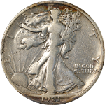 1921-S Walking Liberty Half - Fine+ Details