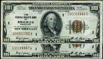 FR. 1890 I $100 1929 Federal Reserve Bank Minneapolis I-A Block CU 2pc CONSEC