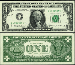 FR. 1901 B* $1 1963-A Federal Reserve Note New York B-* Block Gem CU Star
