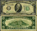 FR. 2008 A* $10 1934-C Federal Reserve Note Boston A-* Block Fine+ Star