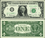 FR. 1901 B* $1 1963-A Federal Reserve Note New York B-* Block Gem CU Star