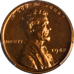 1942 Lincoln Cent Proof PCGS PR66 RD Great Eye Appeal Strong Strike