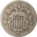 1873 Shield Nickel - Closed &#39;3&#39;