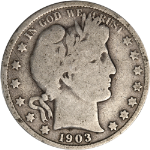 1903-P Barber Half Dollar
