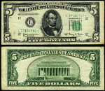 FR. 1966 L* $5 1950-E Federal Reserve Note San Francisco L-* Block VF Star