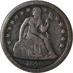 1840-P Seated Liberty Dime - With Drapery